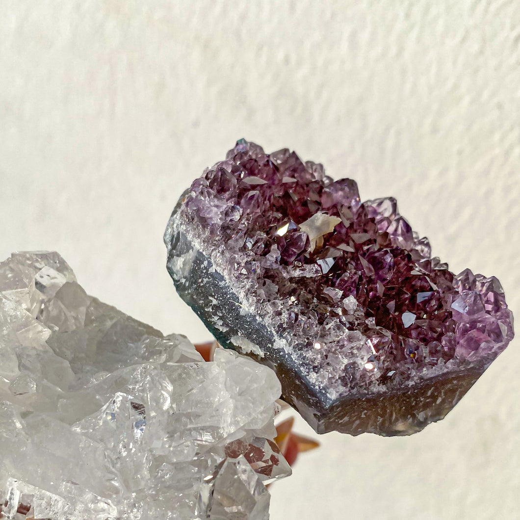 Amethyst with Calcite Wine Stopper D