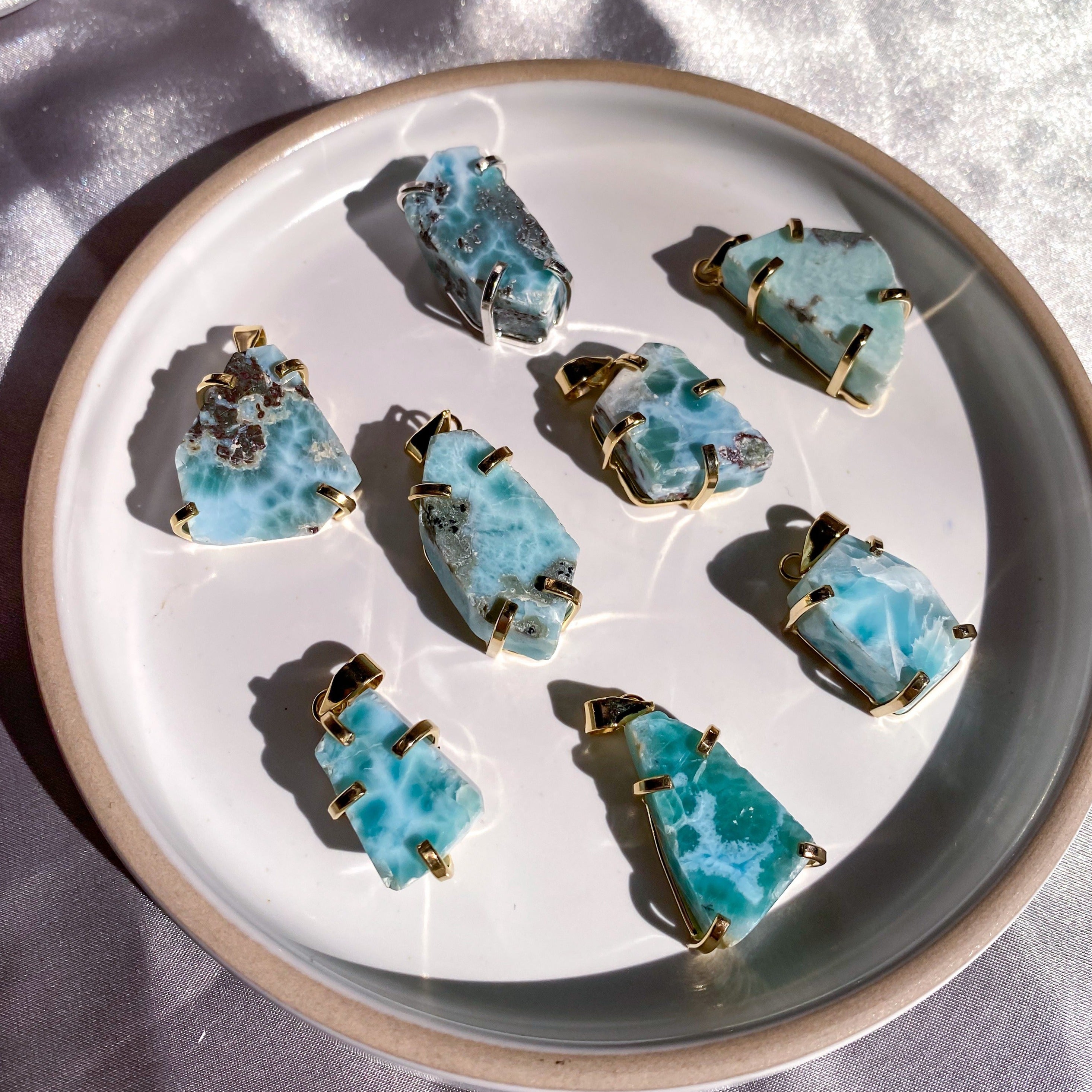 Larimar Pendants