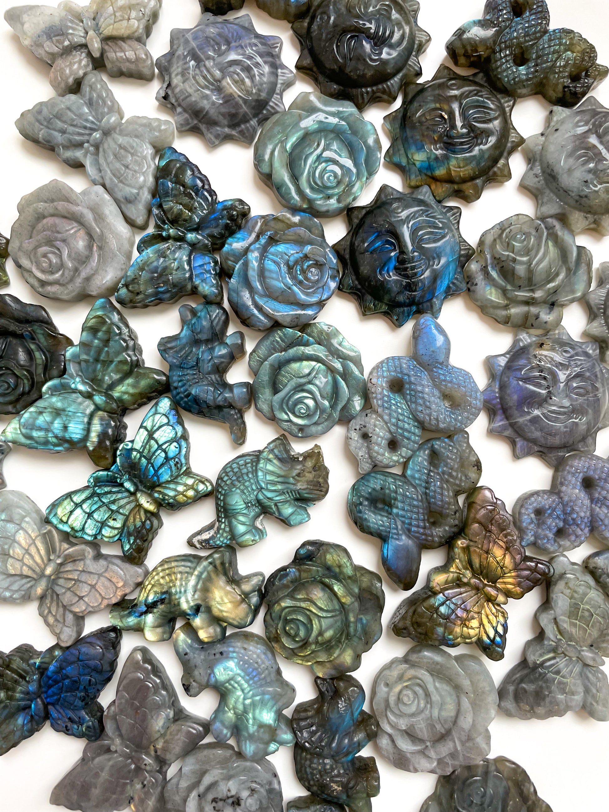 Labradorite Carvings