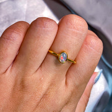 Load image into Gallery viewer, Ethiopian Fire Opal Oval Bezel Ring
