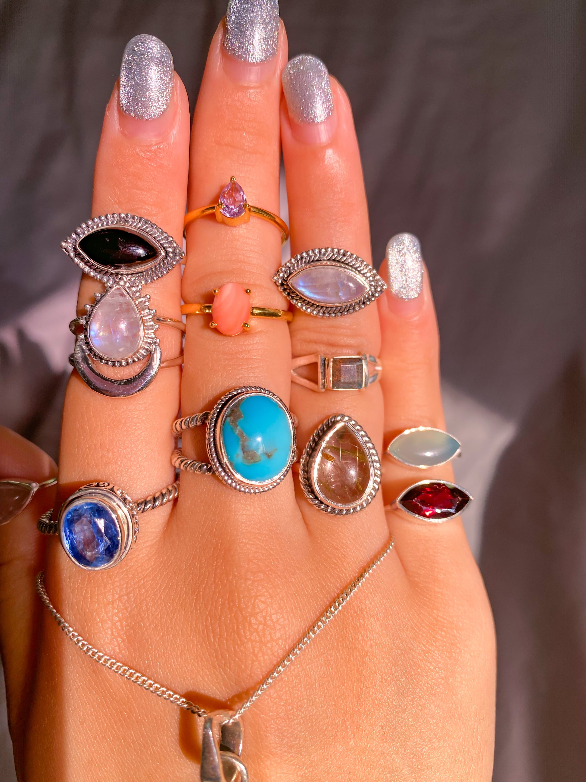 Black Onyx “Eye” Ring in Intricate Setting
