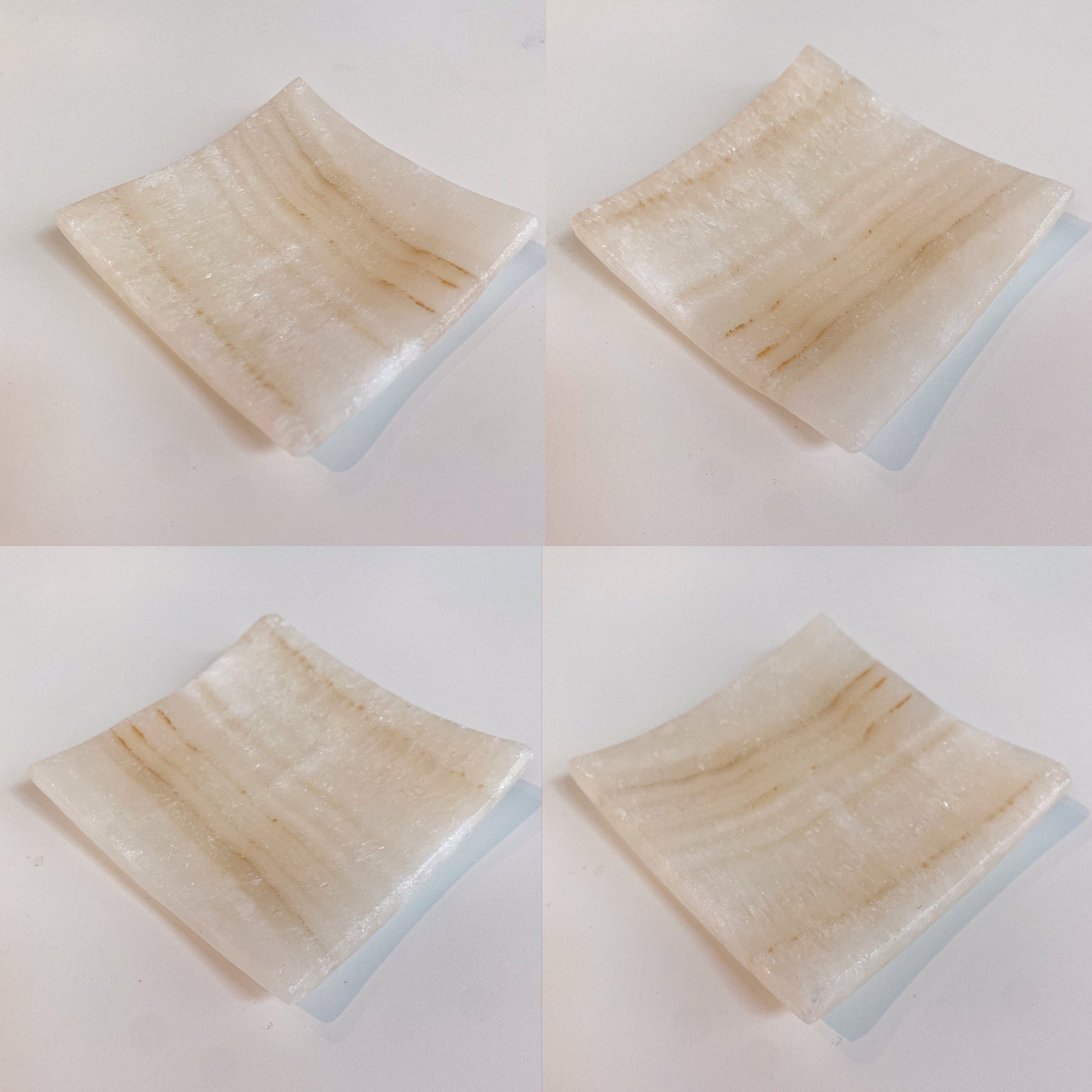 Mexican Onyx Square Plates Trinket Dishes