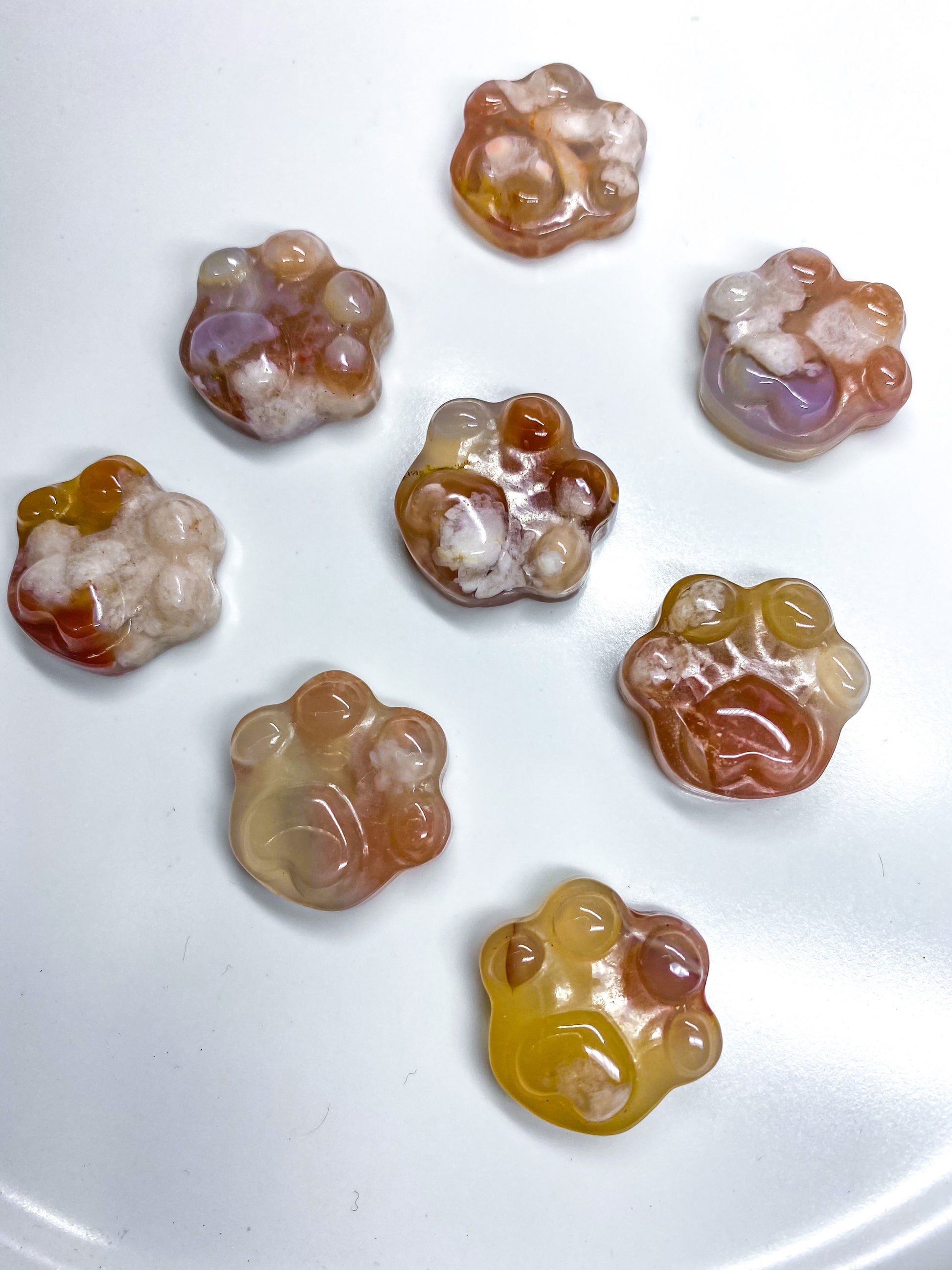 Large Flower Agate Paw