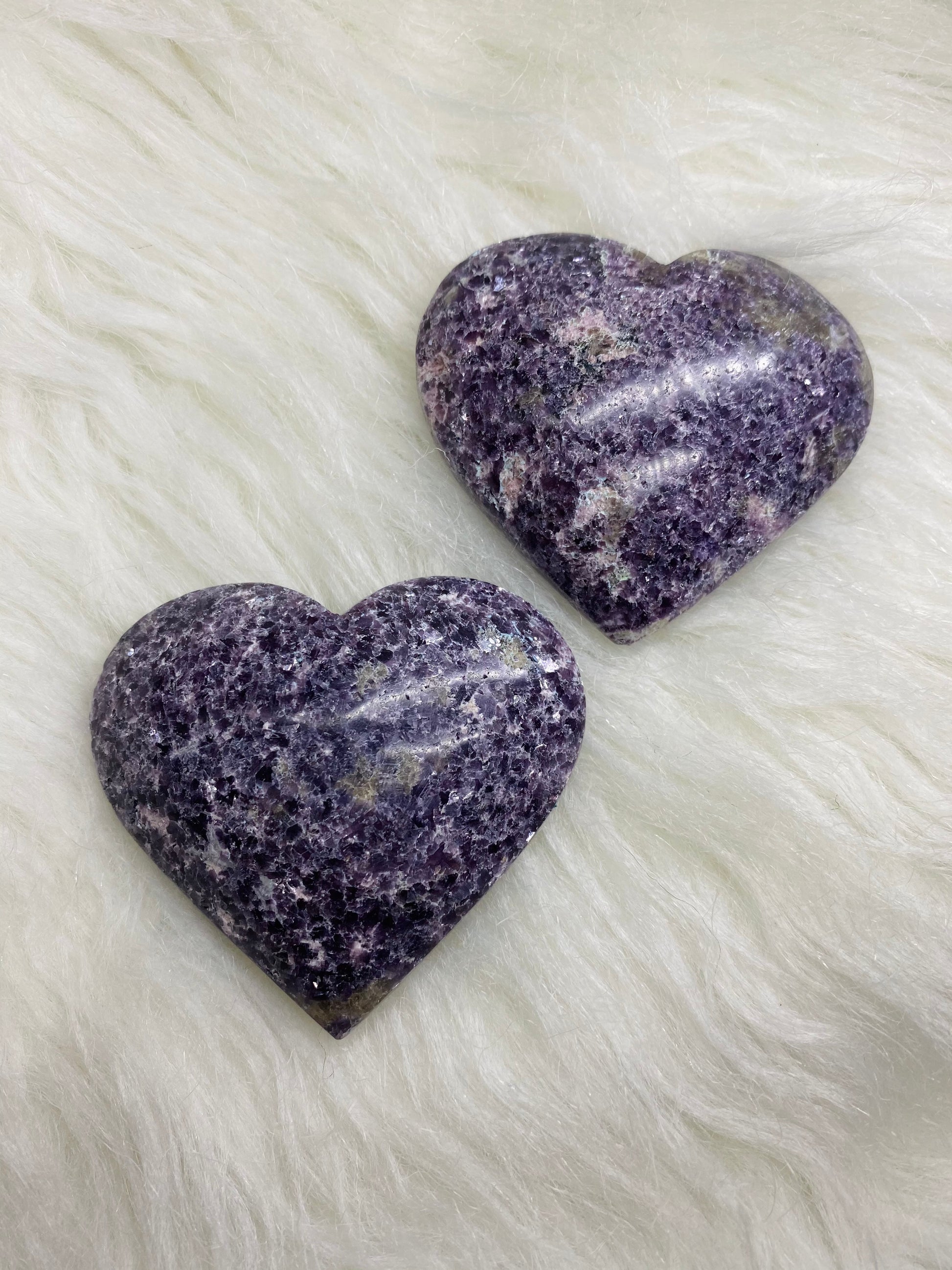 Lepidolite Heart