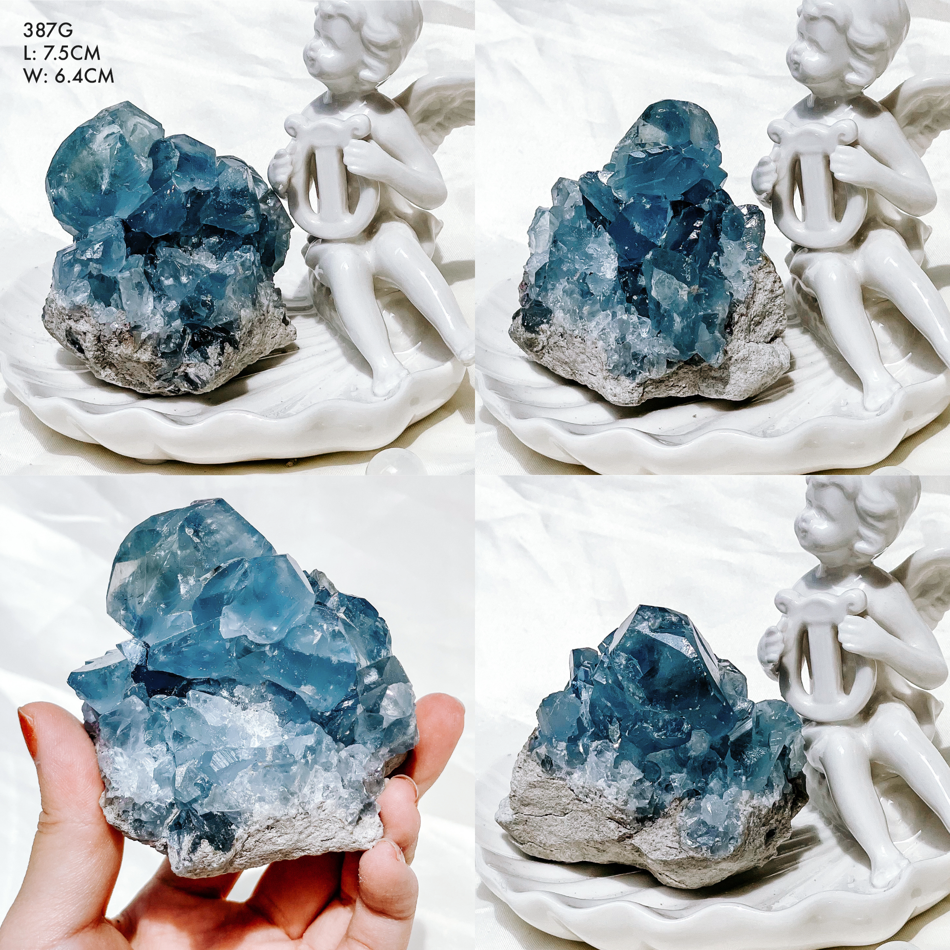 Celestite Clusters from Madagascar