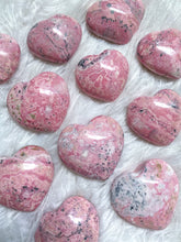Load image into Gallery viewer, Peruvian Rhodonite Puffy Heart R9
