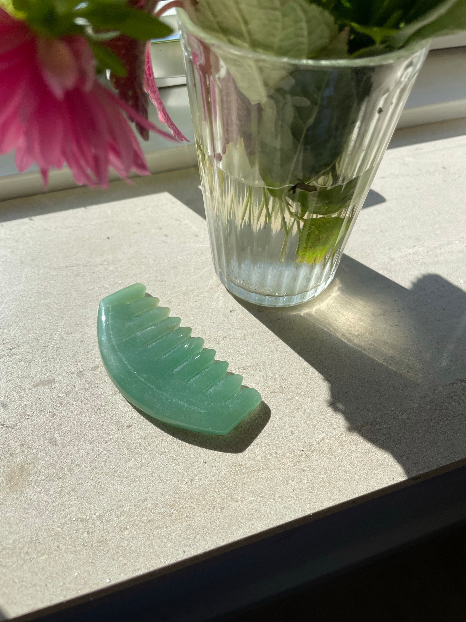 Jade Gua Sha Comb (Preorder)
