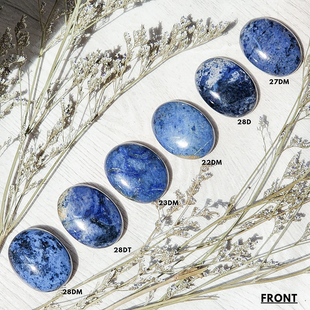 Dumortierite Hearts and Palms