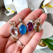 Load image into Gallery viewer, Clear Quartz Faceted Gemstone Pendant
