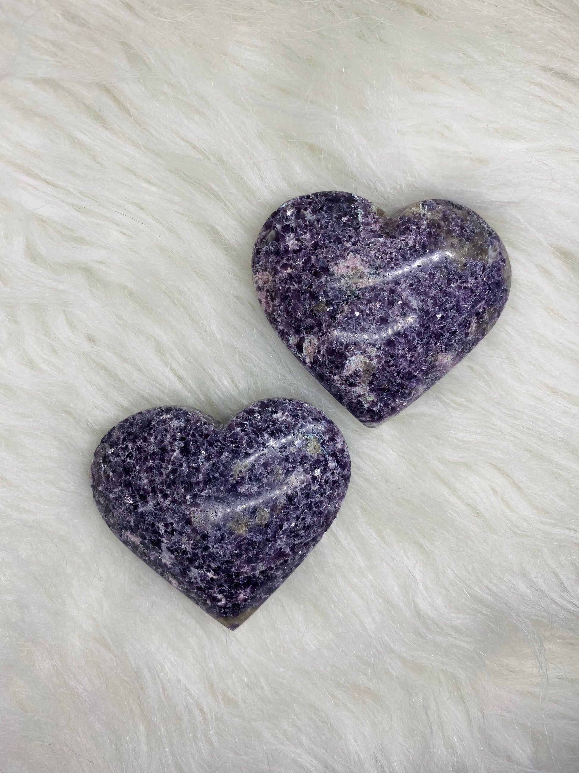 Lepidolite Heart