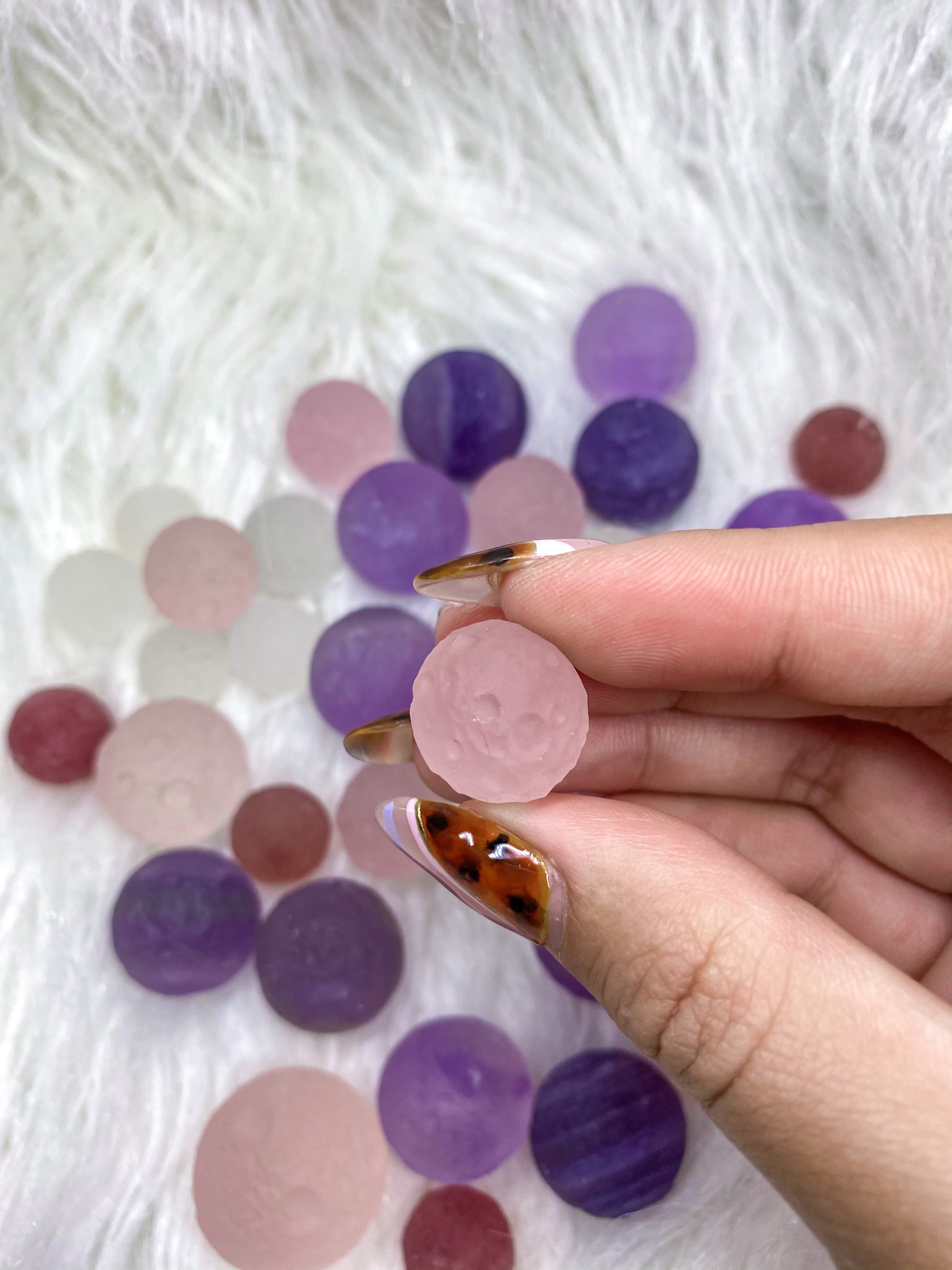 Raw Crystal Mini Moon Carving