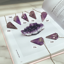 Load image into Gallery viewer, Amethyst Pendulum from Brazil
