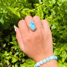 Load image into Gallery viewer, Larimar Marquise Silver Ring LR-01
