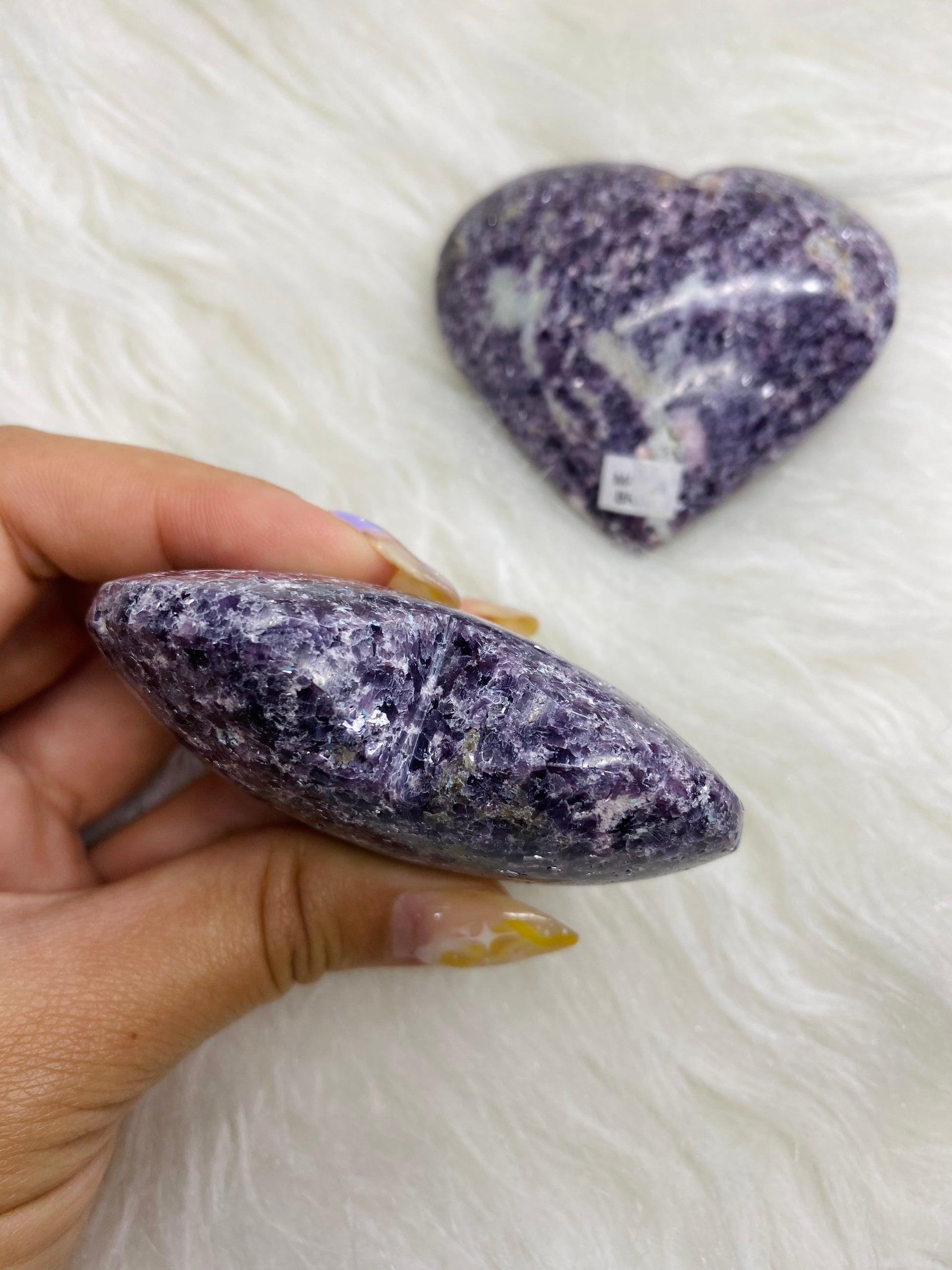 Lepidolite Heart