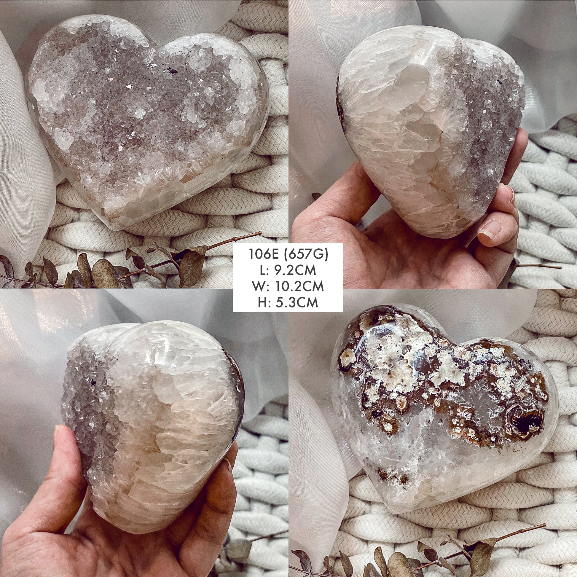 Amethyst Geode Hearts
