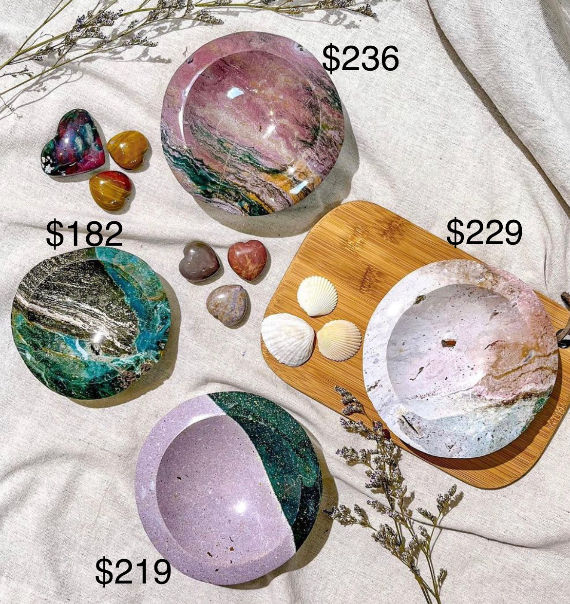 Gorgeous Ocean Jasper Bowls