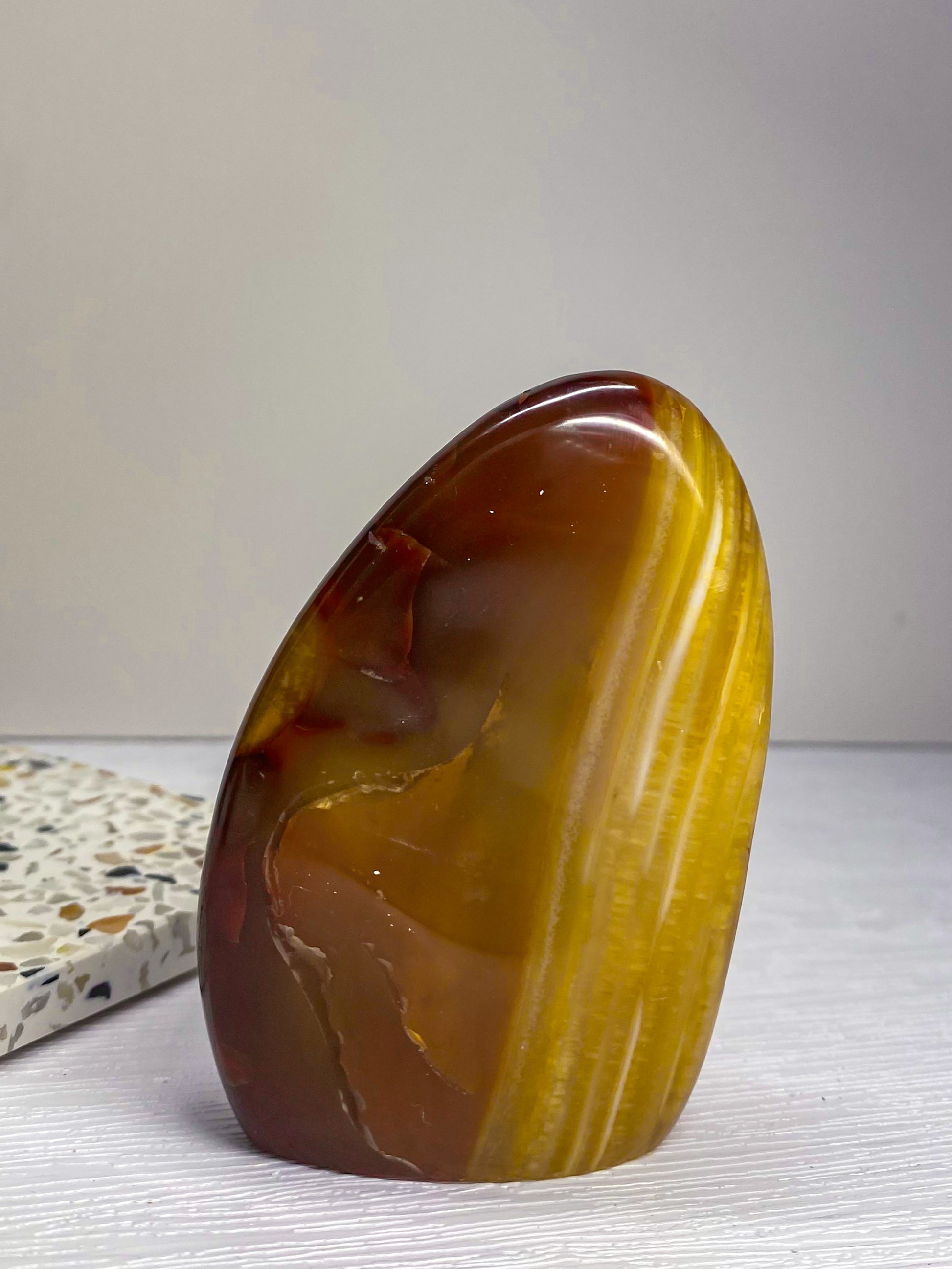 Banded Carnelian Standing Freeform