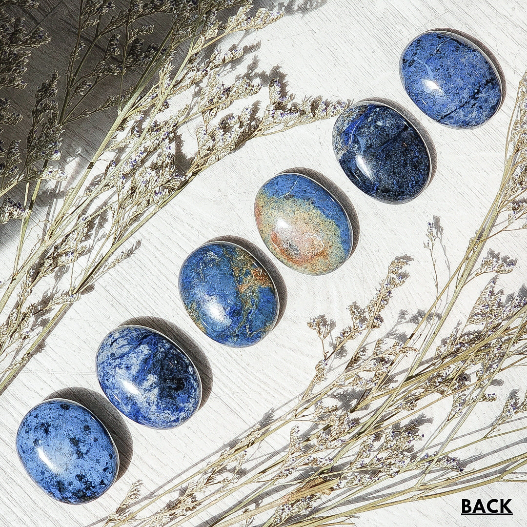 Dumortierite Hearts and Palms
