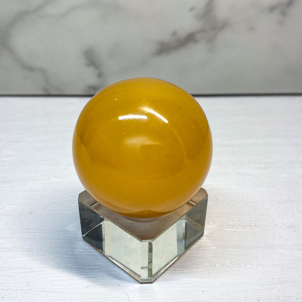 Orange Calcite Sphere A
