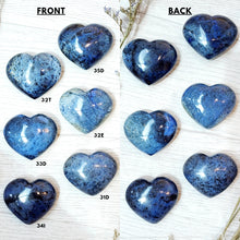 Load image into Gallery viewer, Dumortierite Hearts and Palms
