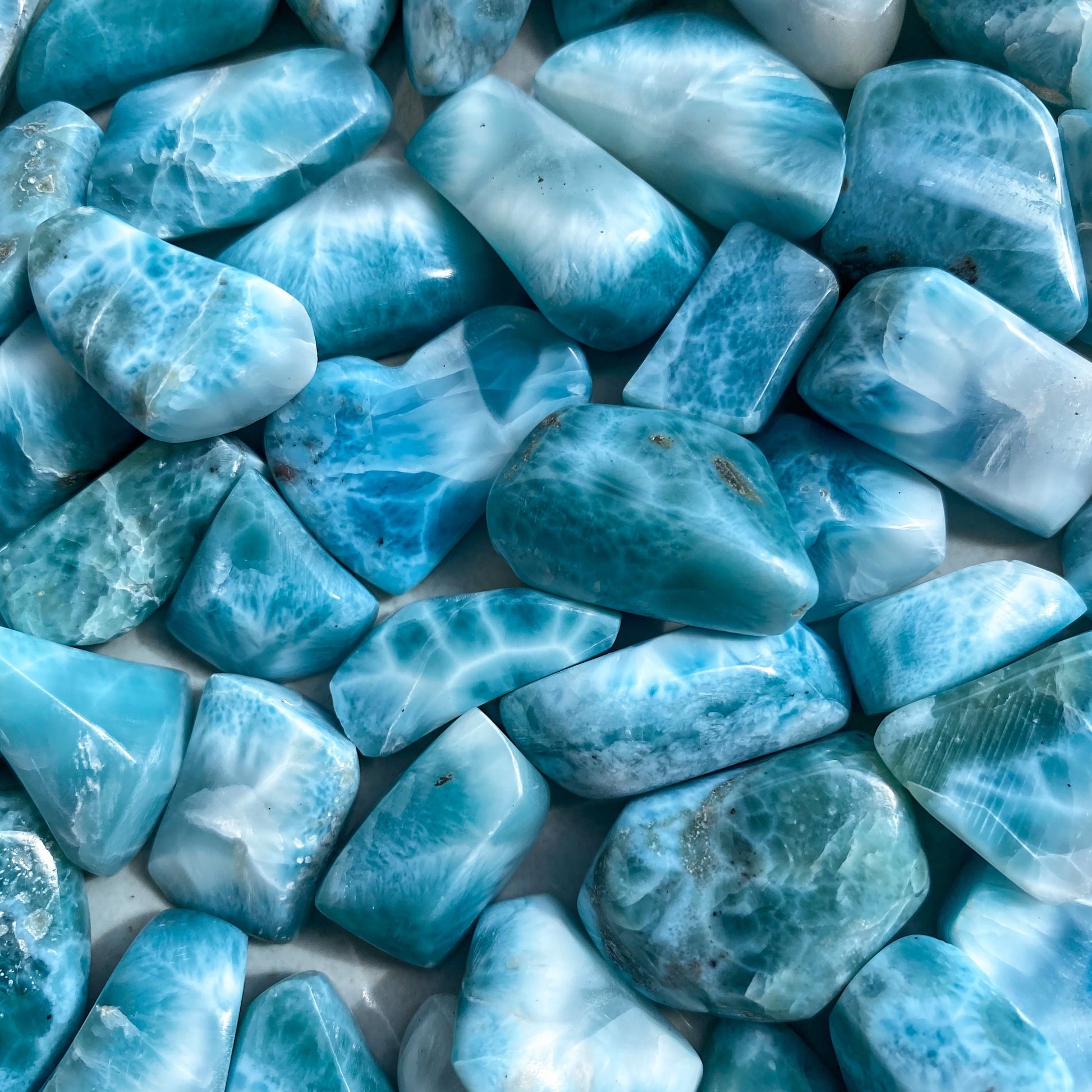 Volcanic Larimar Tumble