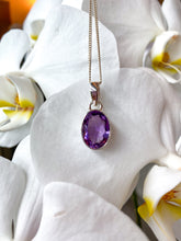 Load image into Gallery viewer, Amethyst Faceted Gemstone Pendant
