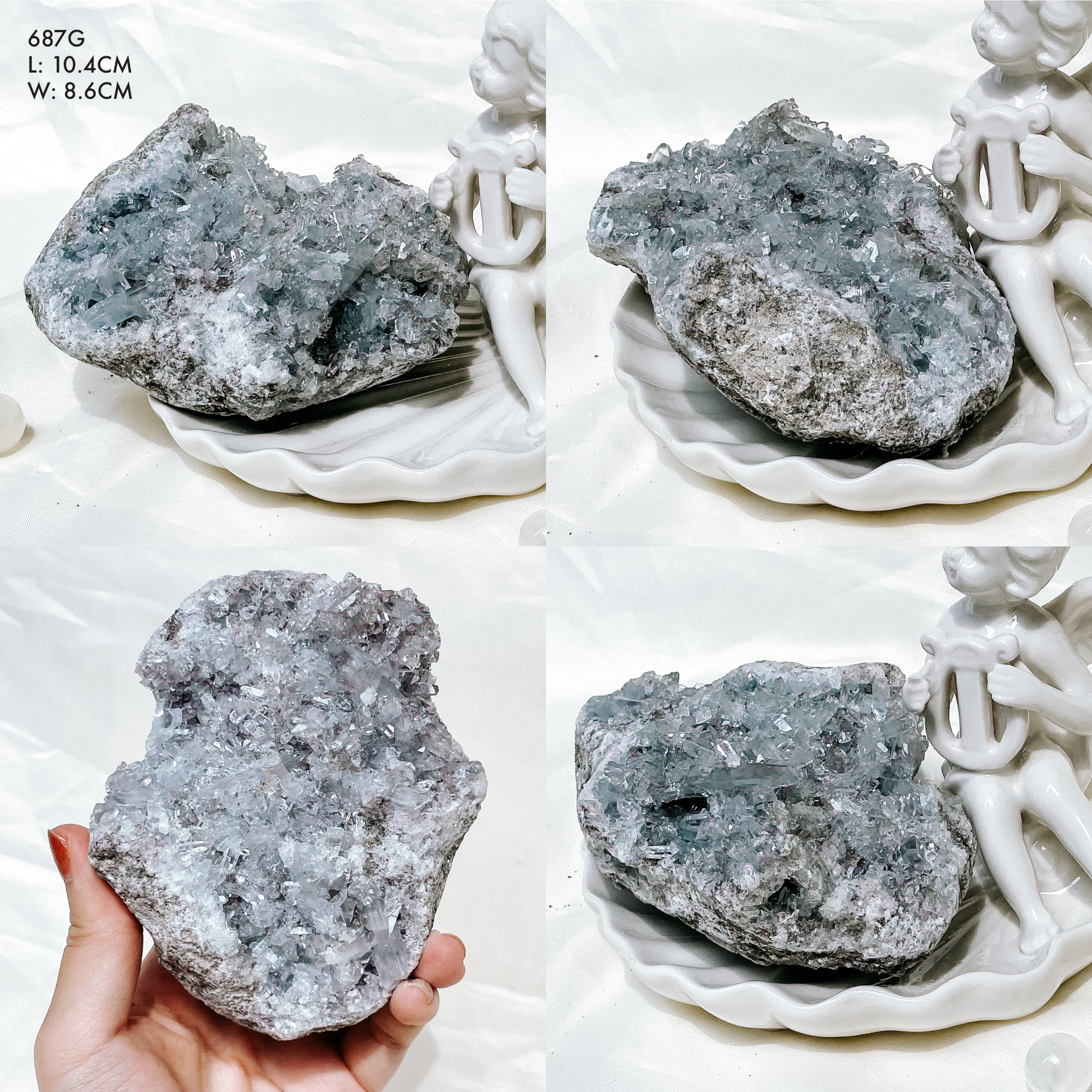 Celestite Clusters from Madagascar