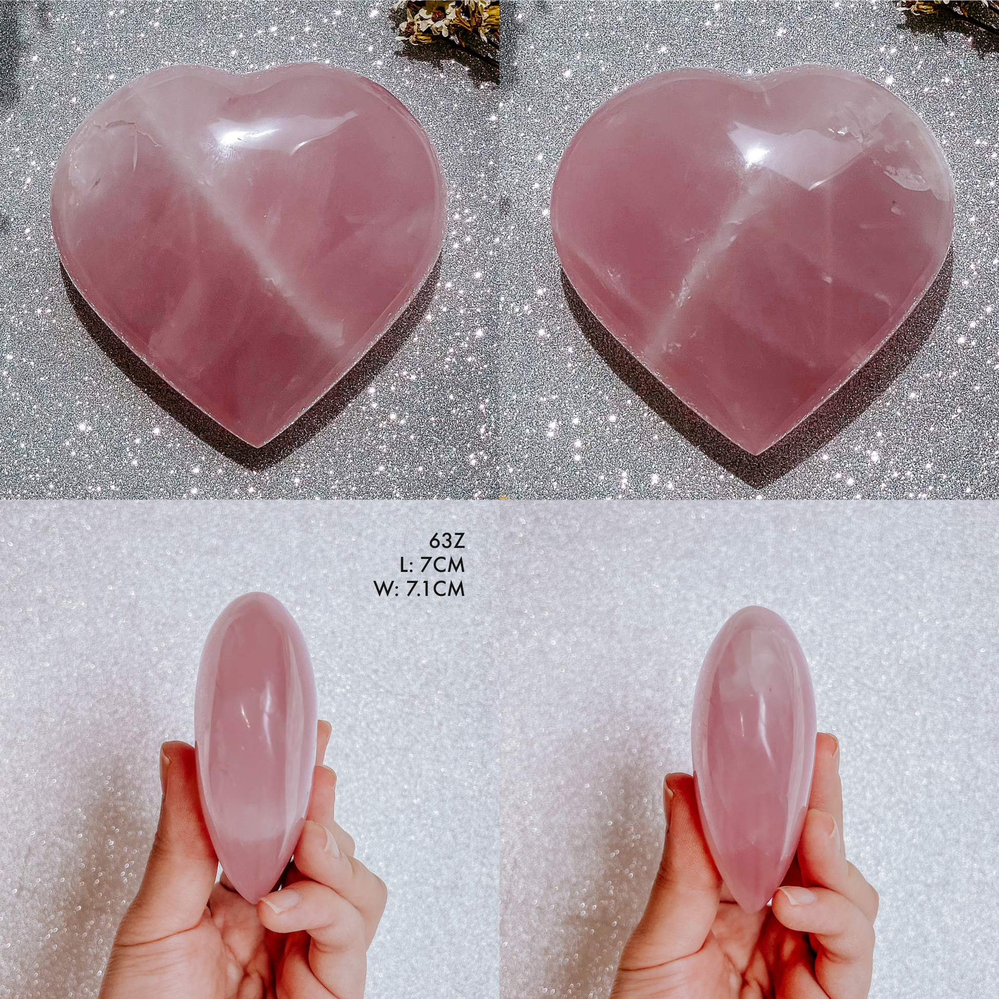 Rose Quartz Madagascar Heart
