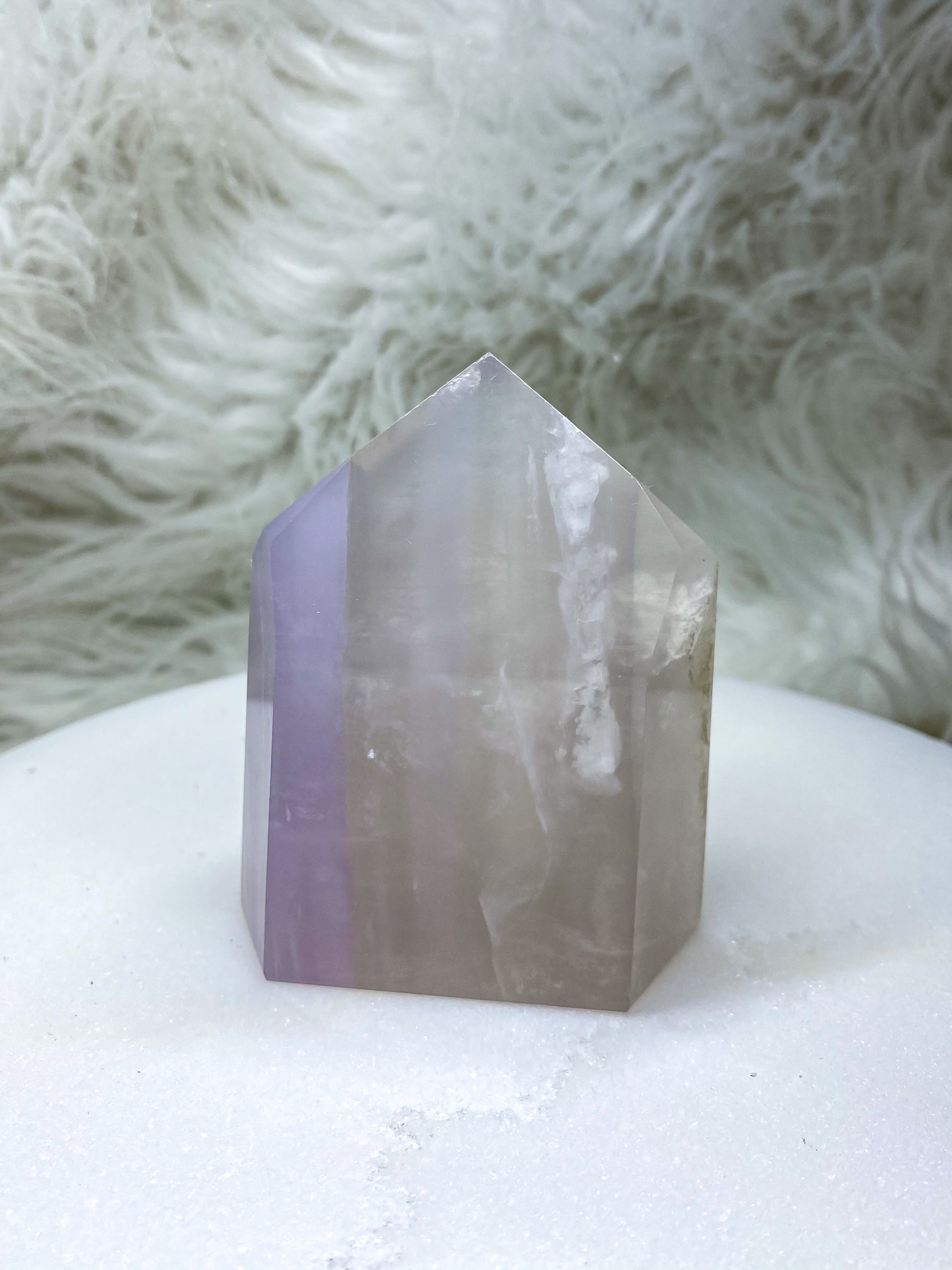 Neutral Toned Lavender Fluorite Tower