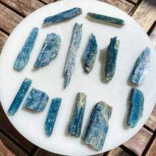 Load image into Gallery viewer, Blue Kyanite with Biotite Cleansing Wand
