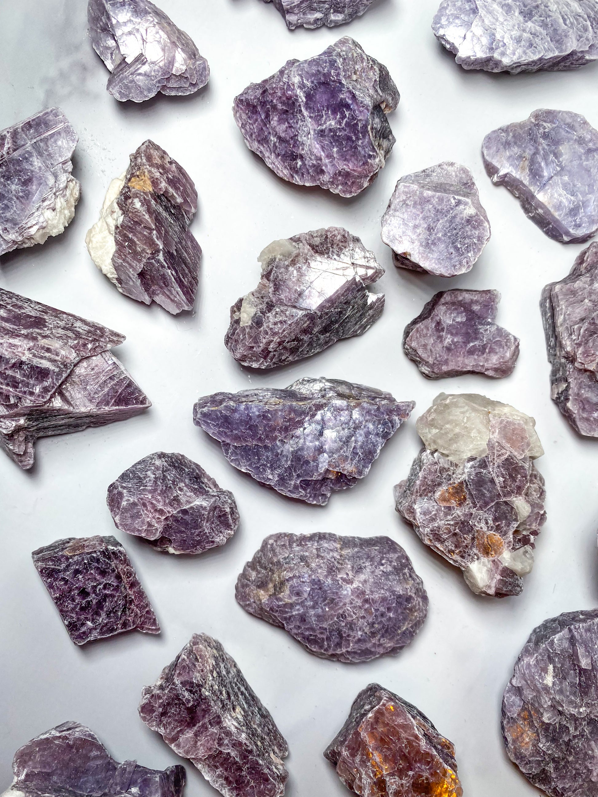 Raw Bubble Lepidolite