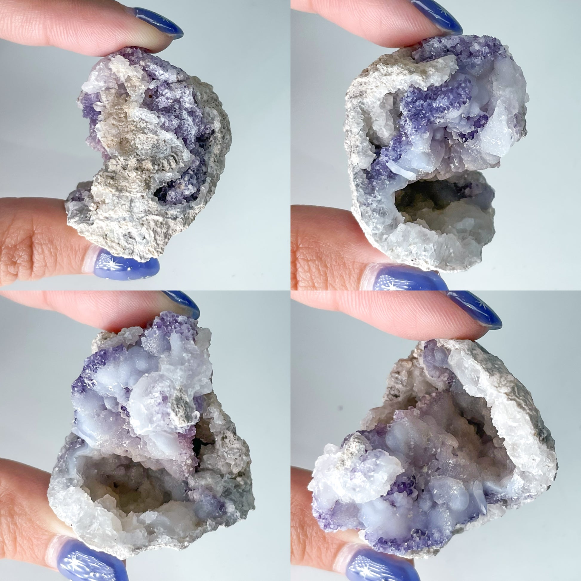 Fluorite Chalcedony Geodes / Spirit Flower Geodes