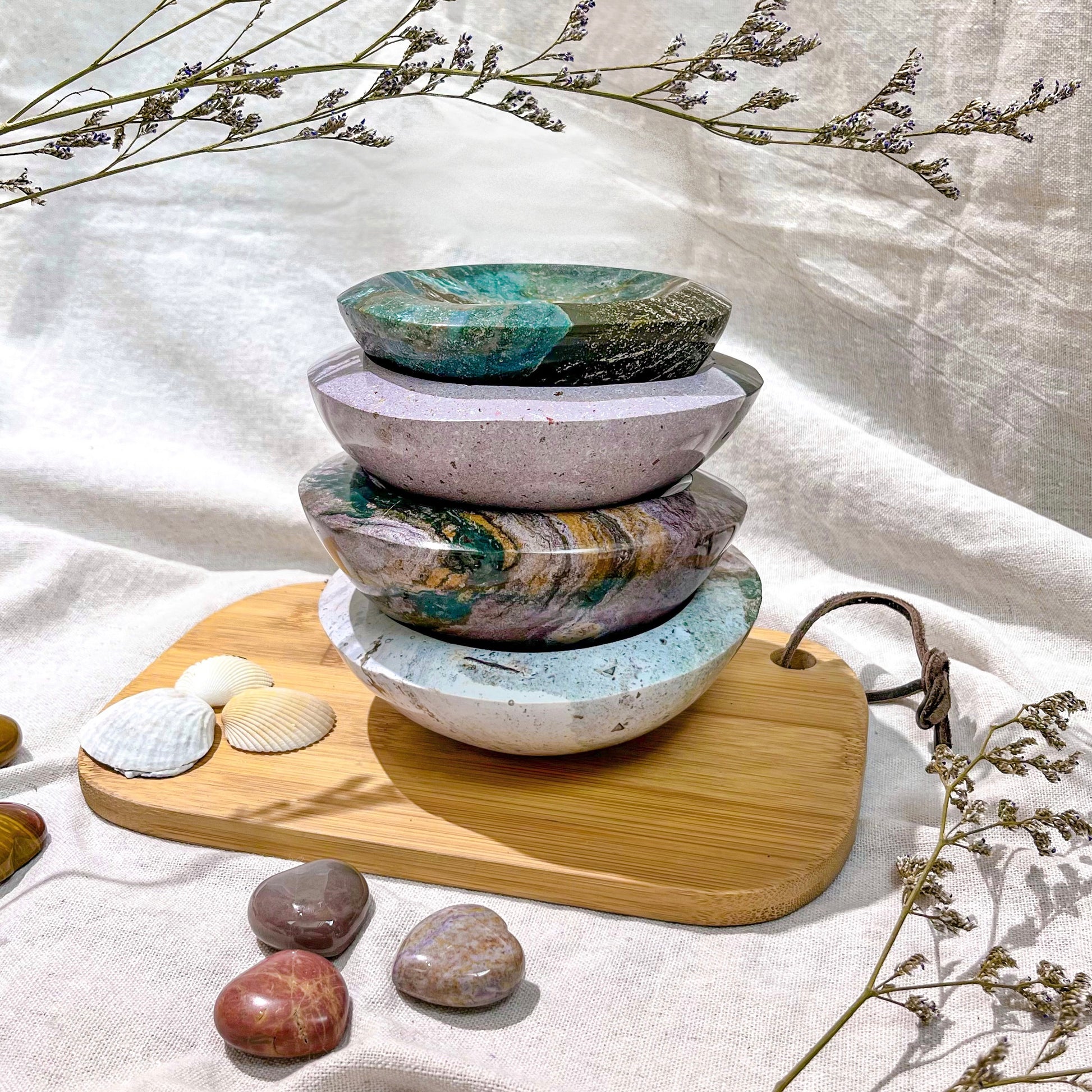 Gorgeous Ocean Jasper Bowls