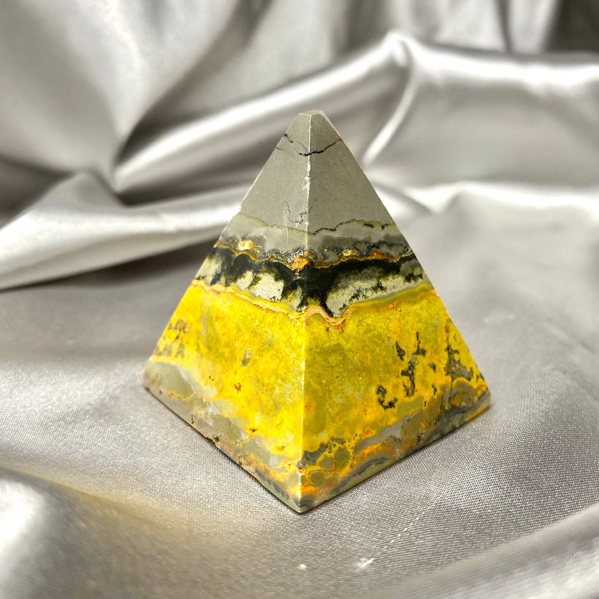 Bumblebee Jasper Pyramid