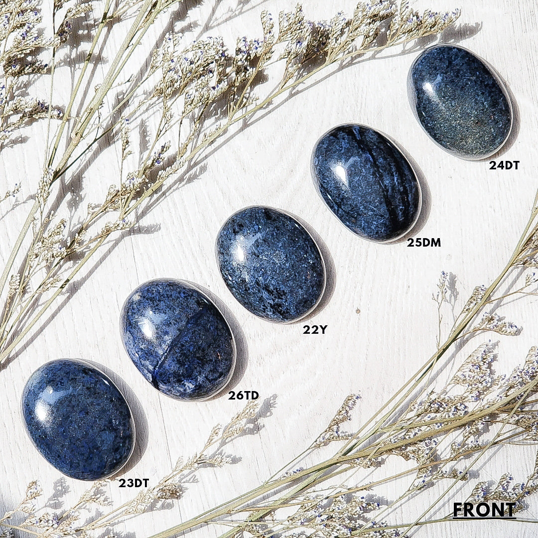 Dumortierite Hearts and Palms