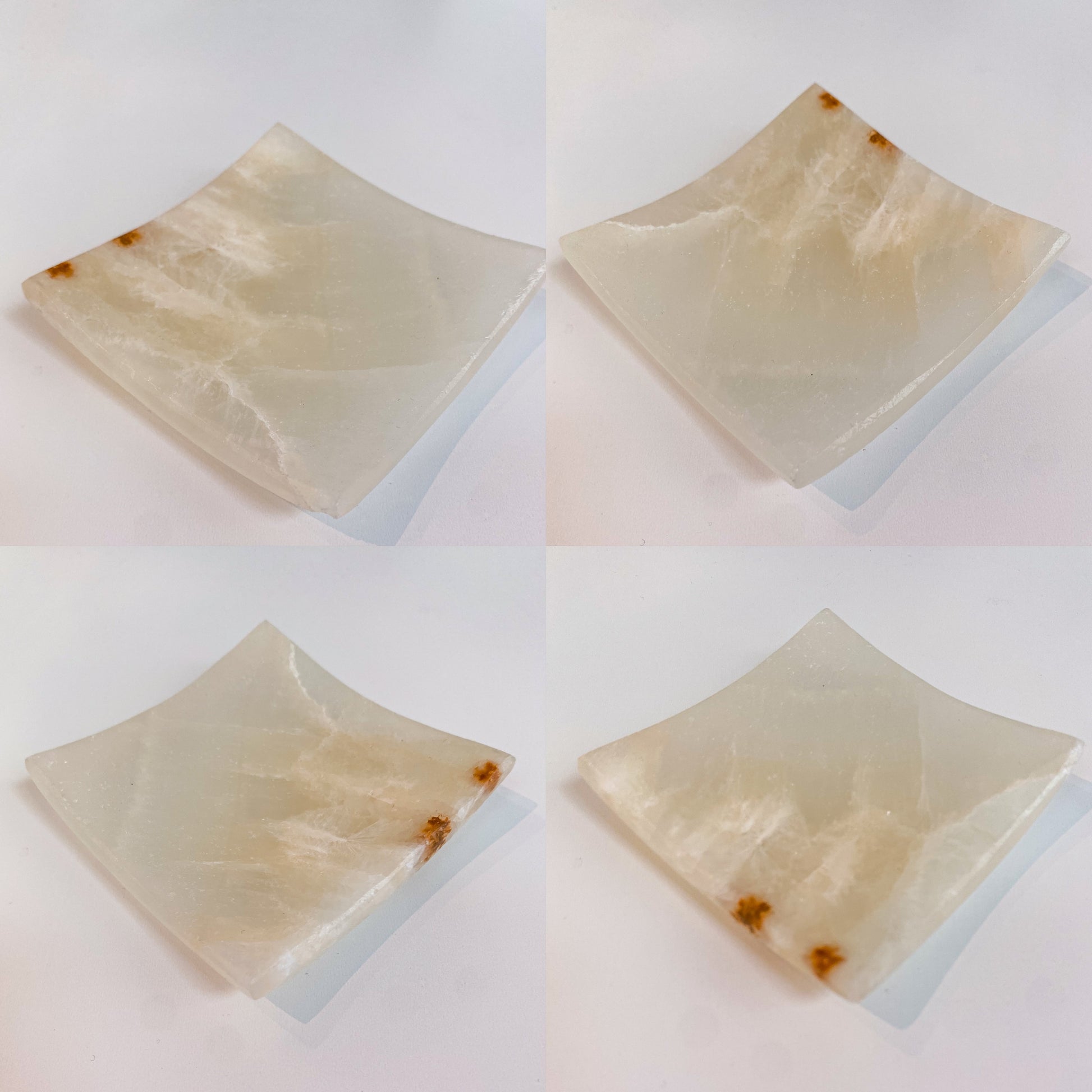 Mexican Onyx Square Plates Trinket Dishes