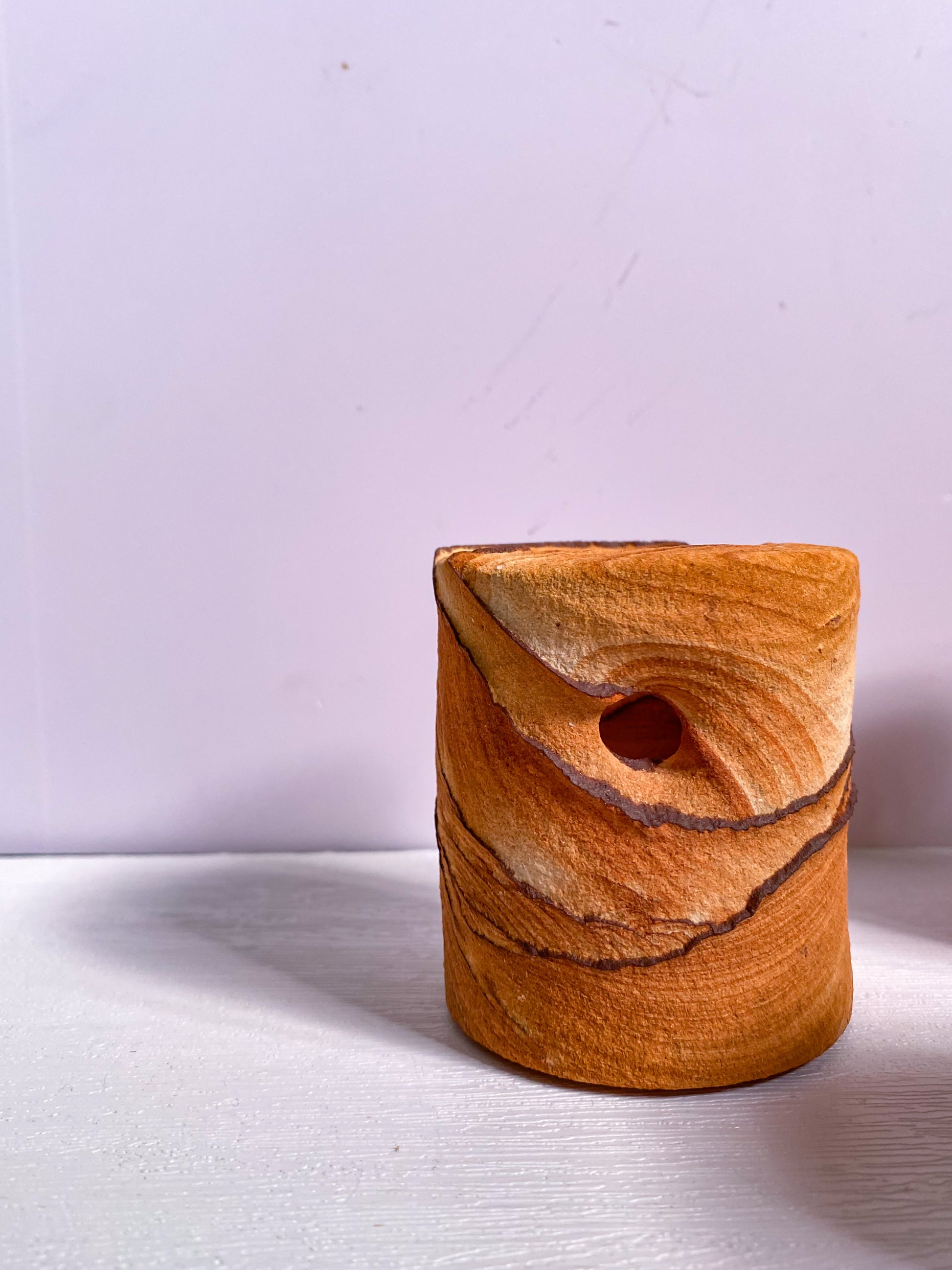Sandstone Candle Holder