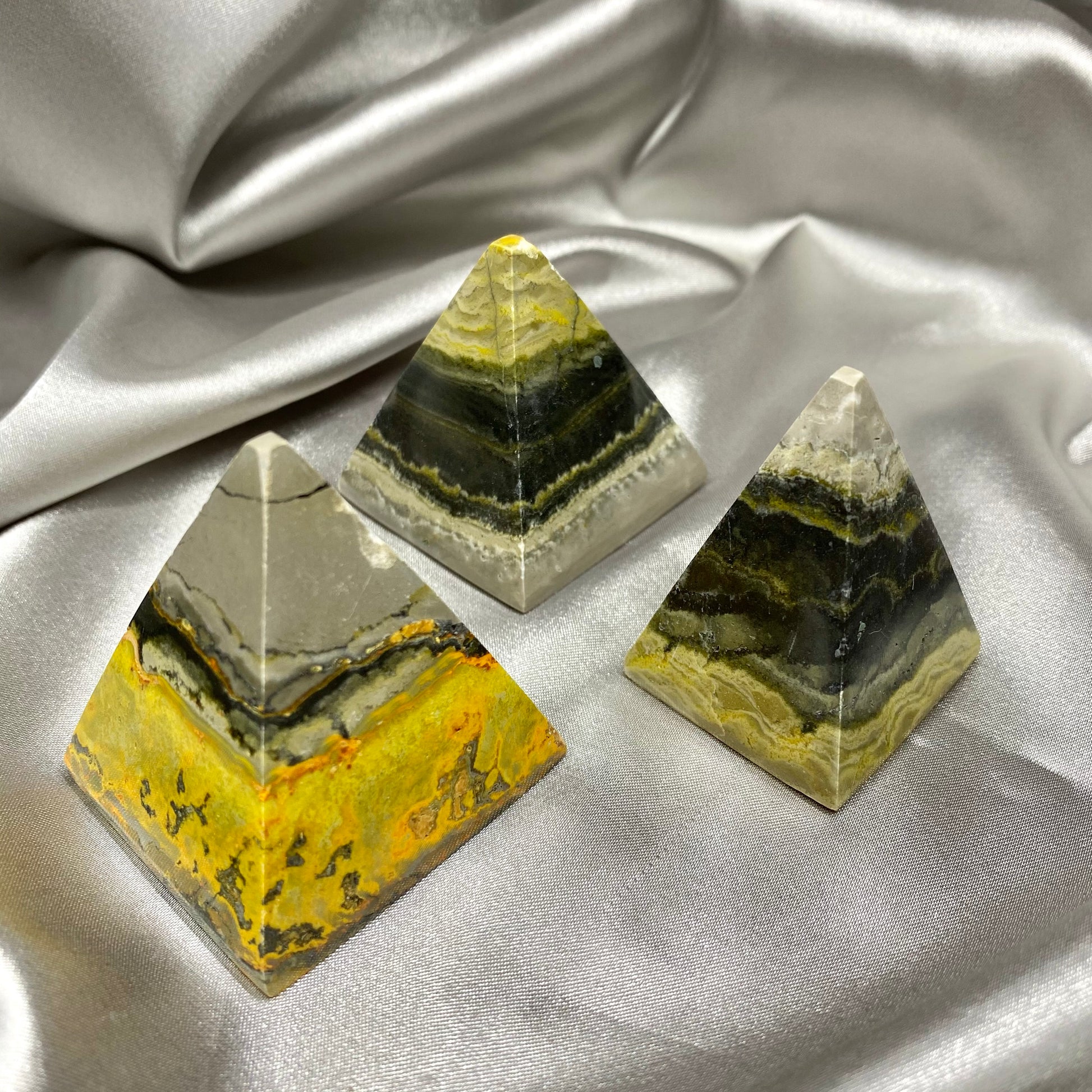 Bumblebee Jasper Pyramid
