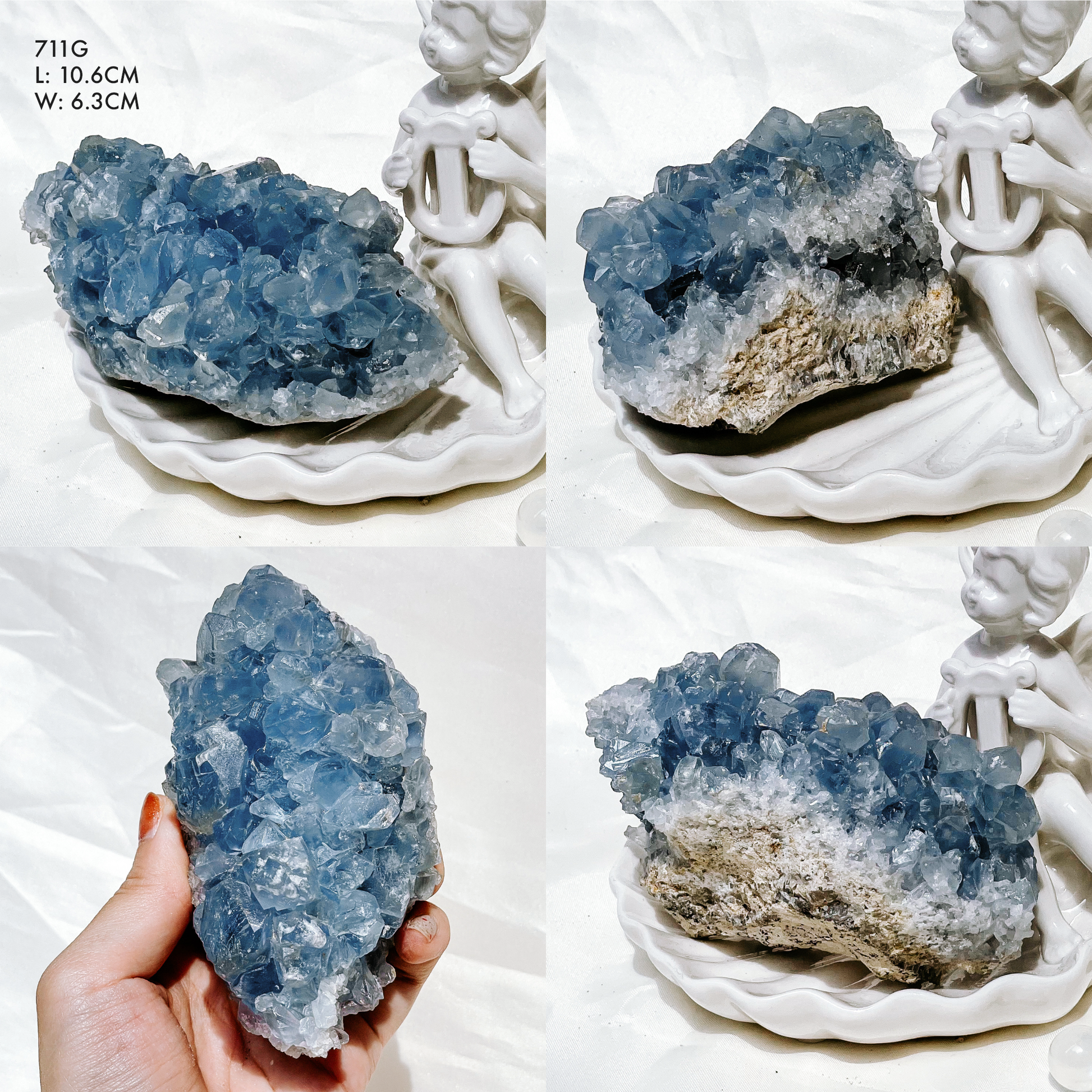Celestite Clusters from Madagascar