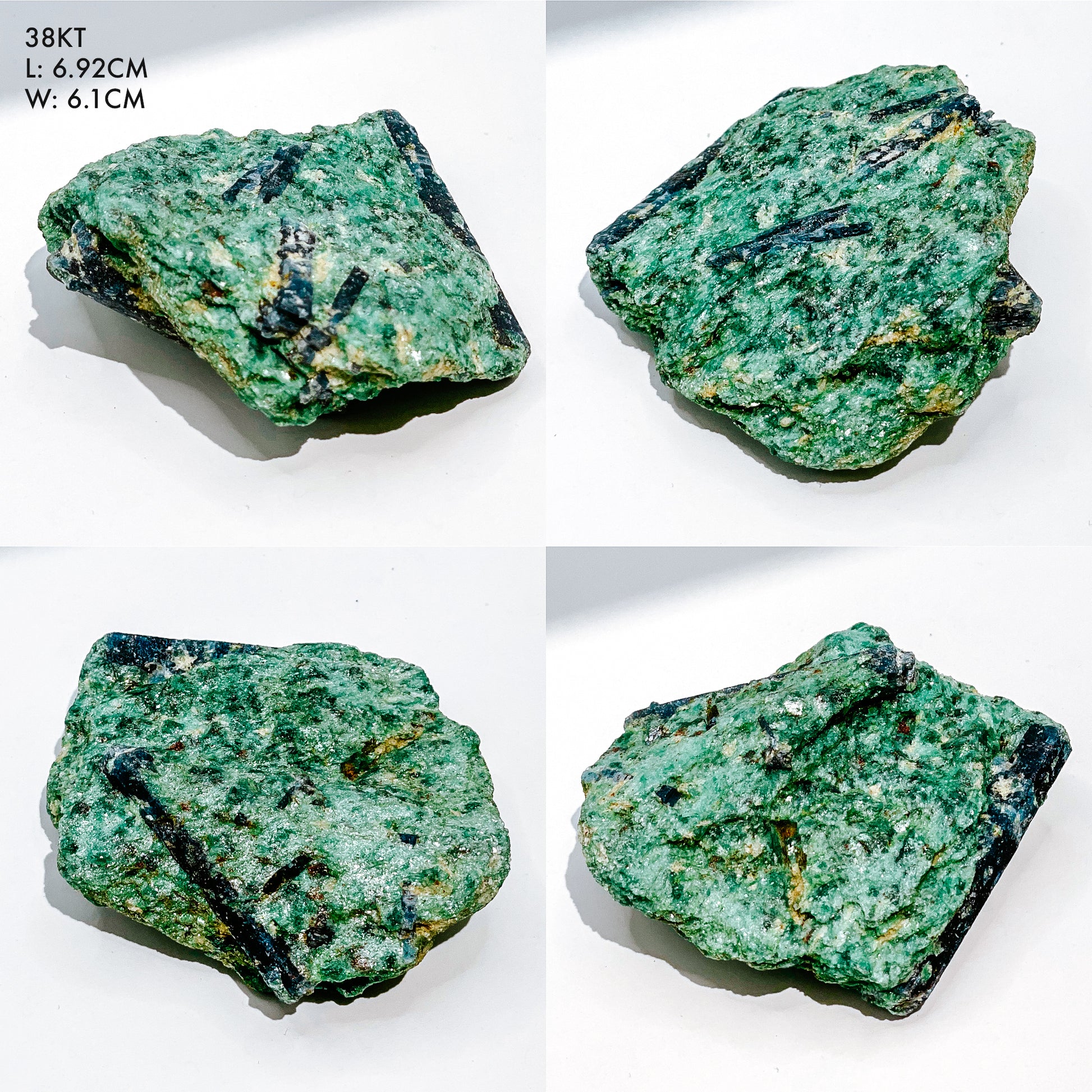 Fuchsite, Green Aventurine and Blue Kyanite with Mica Sparkly Raw Specimens