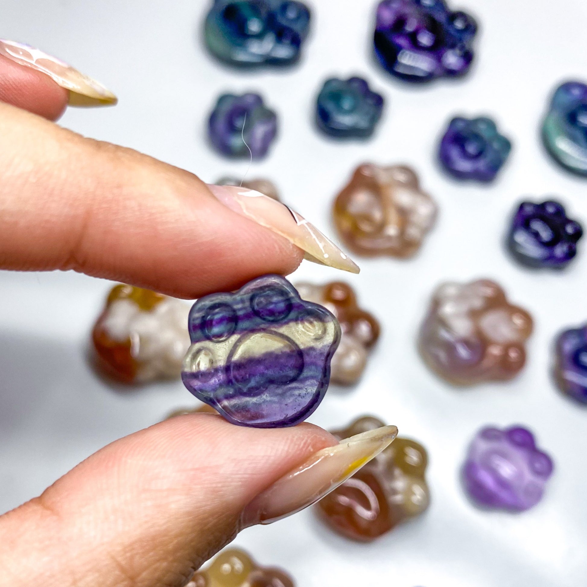 Mini Fluorite Paws