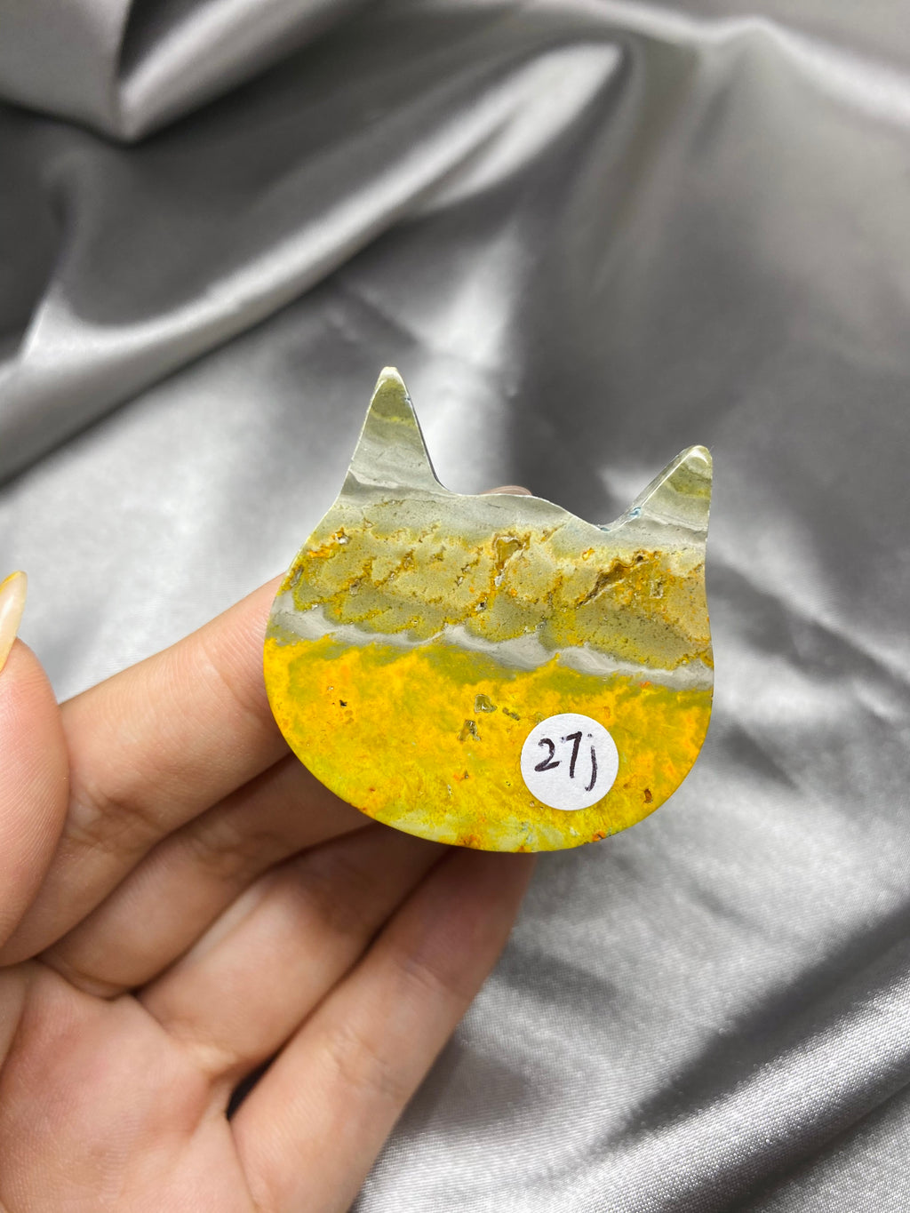 Bumblebee Jasper Cat Head