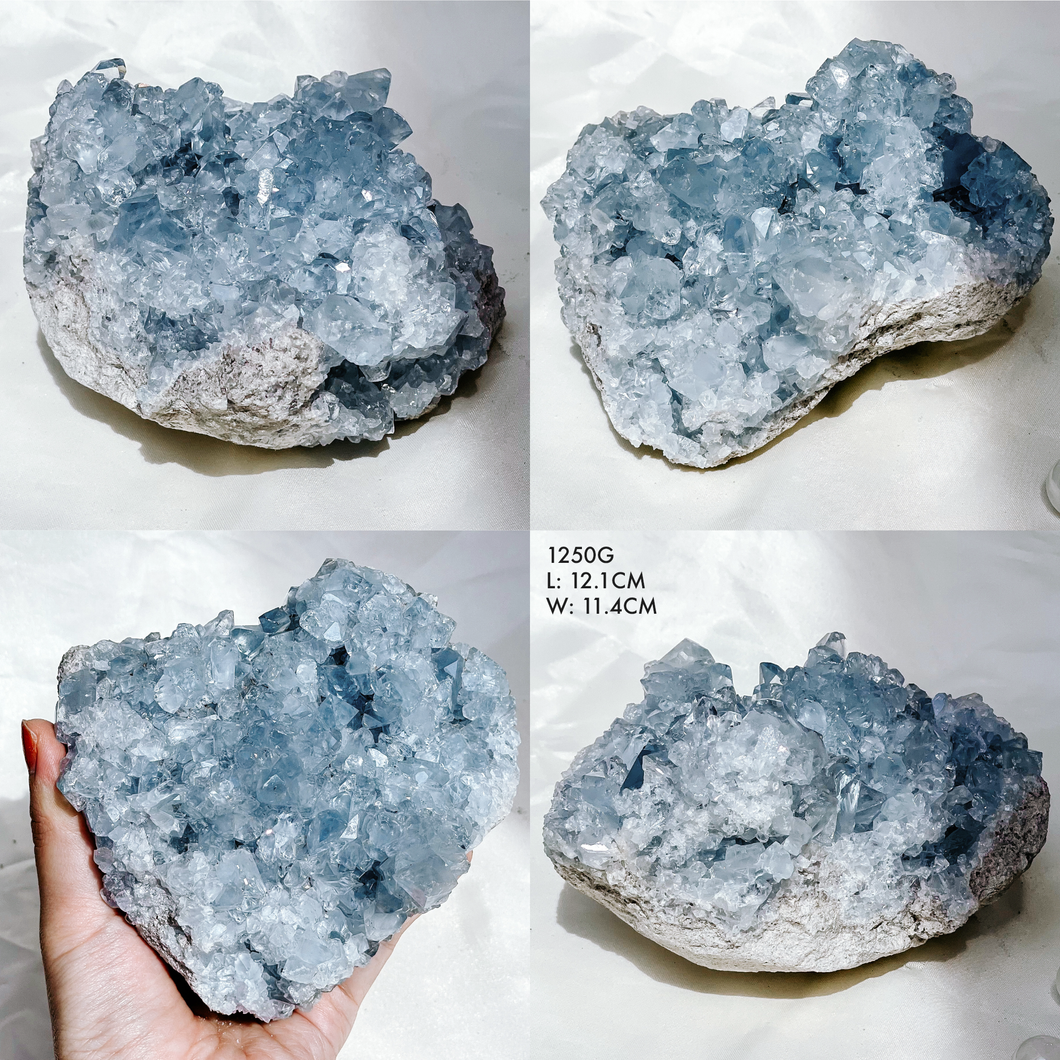 Celestite Clusters from Madagascar