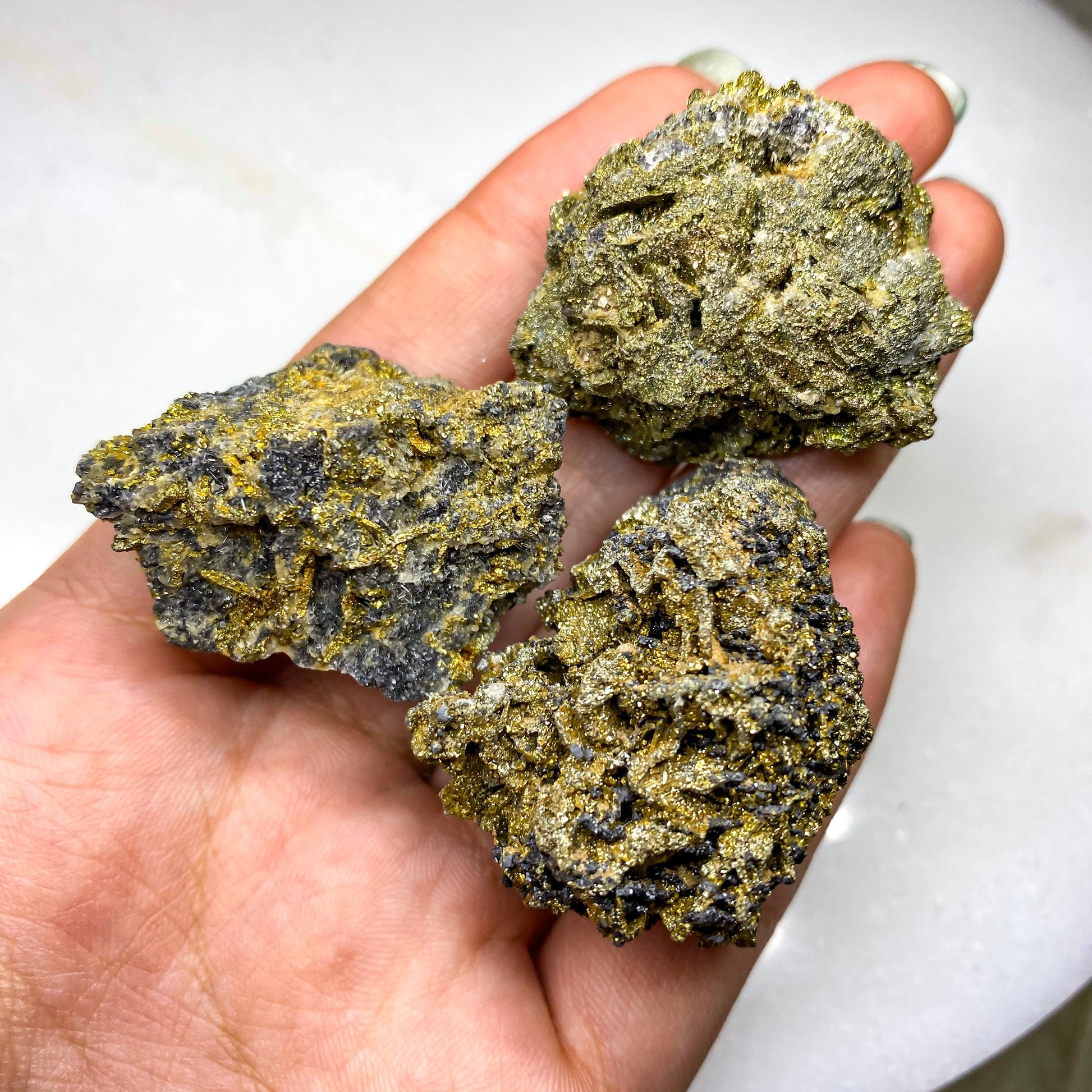 Pseudo Pyrite with Chalcopyrite Specimen - small