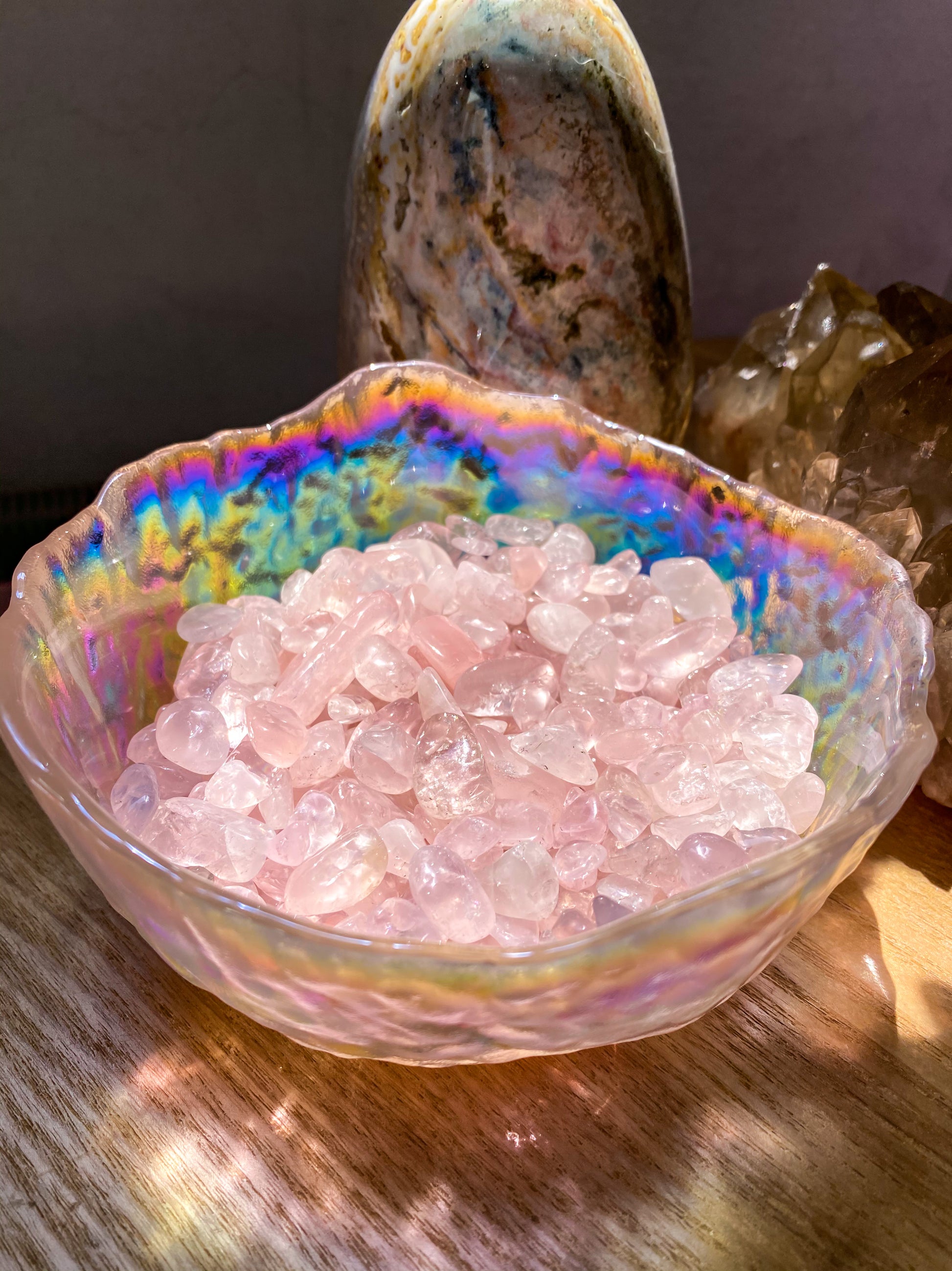 Rose Quartz Chips