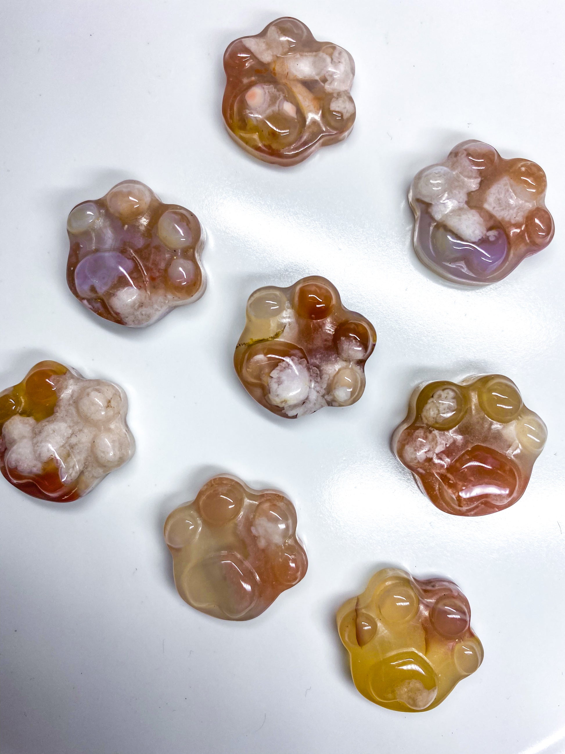 Large Flower Agate Paw