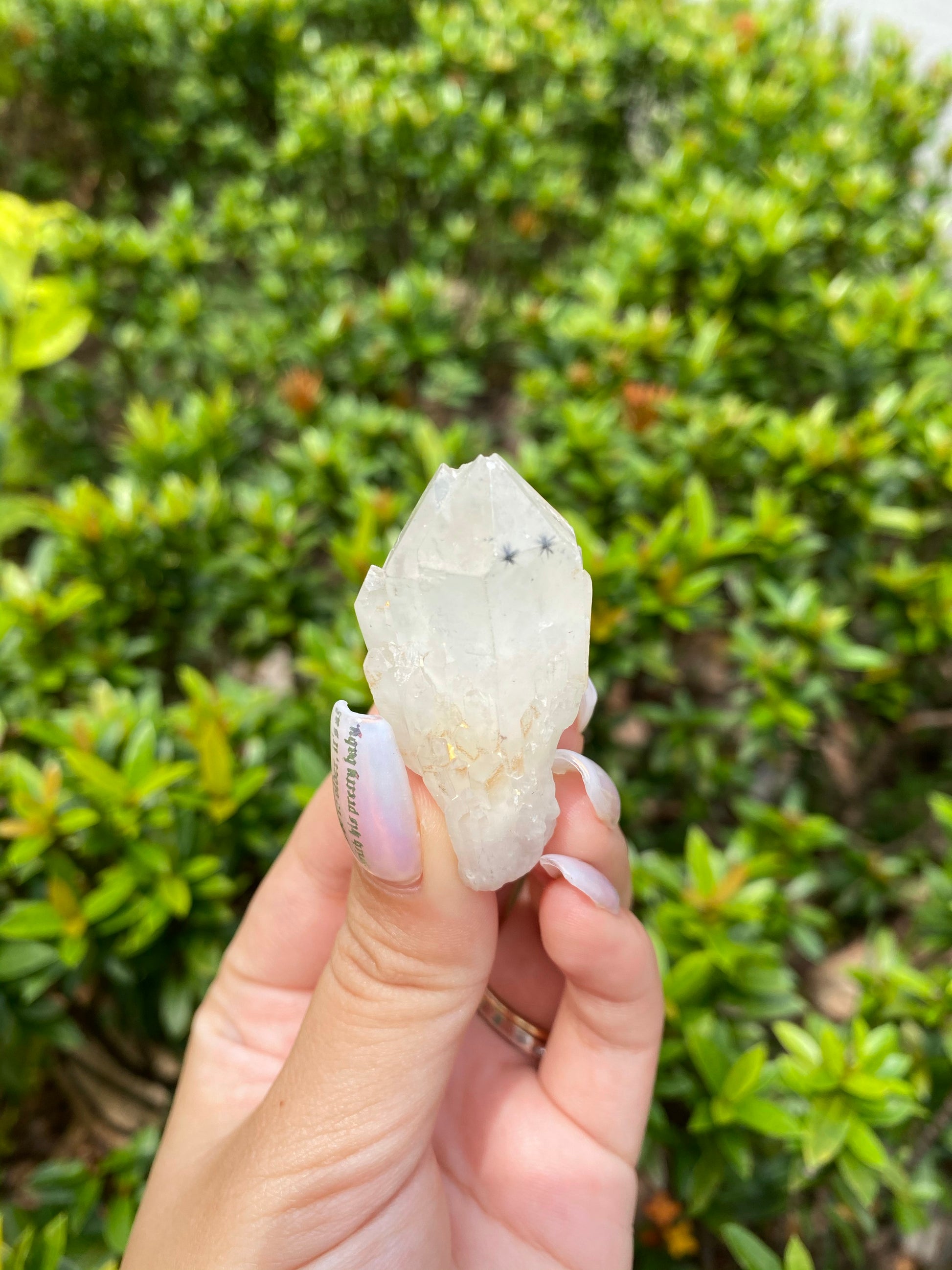Rare Star Hollandite in Quartz Raw Specimens from Ambositra, Madagascar