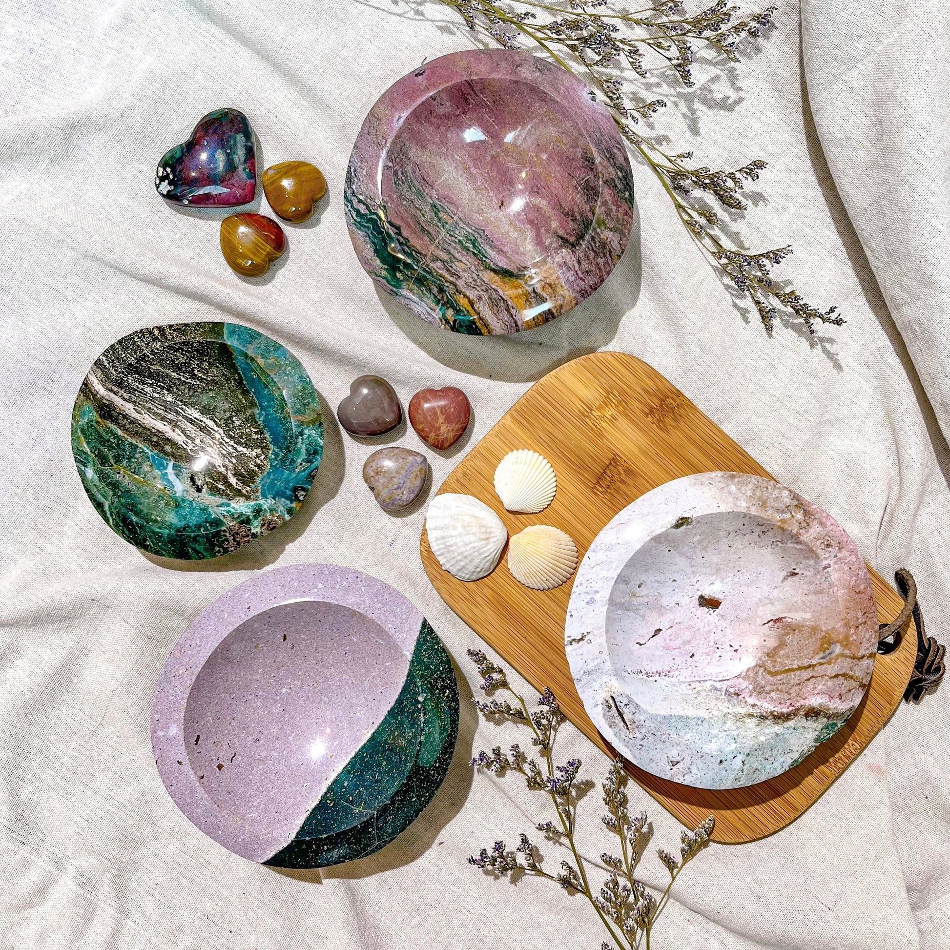 Gorgeous Ocean Jasper Bowls