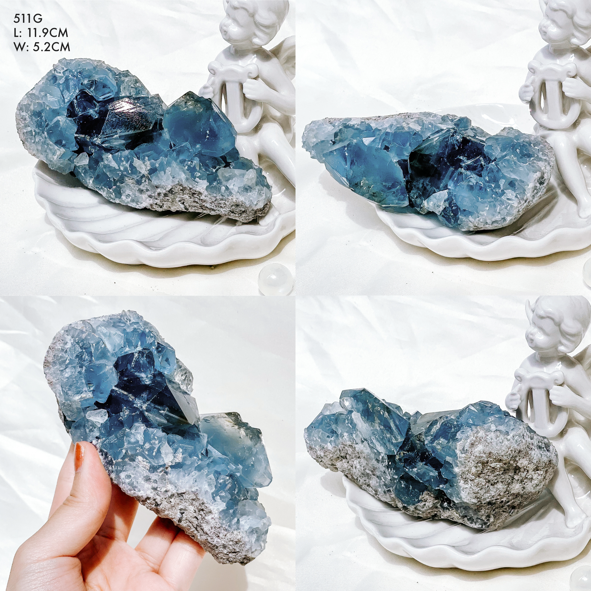 Celestite Clusters from Madagascar