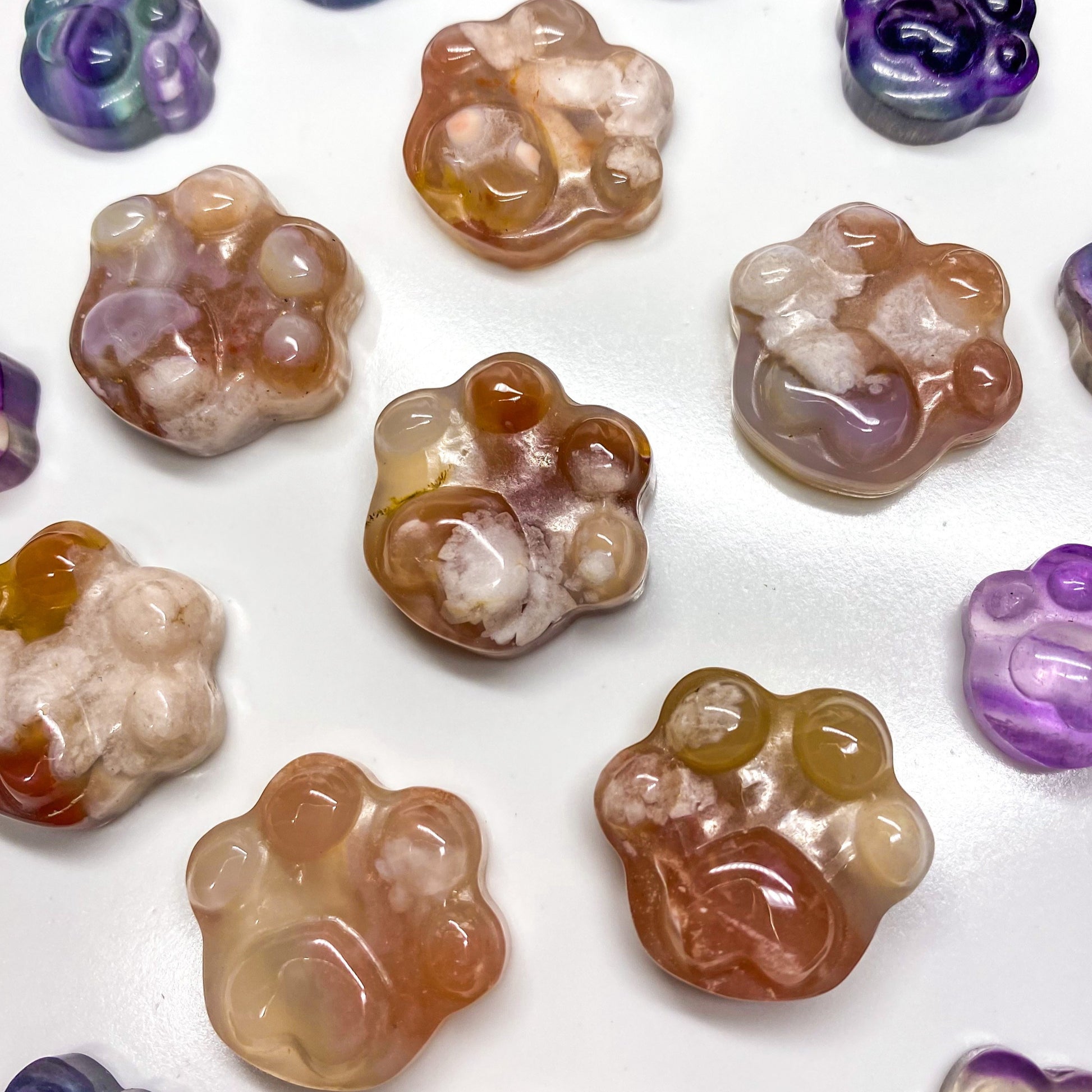 Large Flower Agate Paw